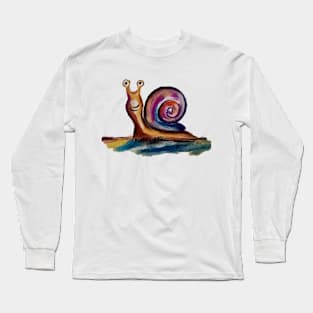 Brightly colored snail Long Sleeve T-Shirt